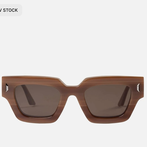 Chunky Brown Retro-Inspired Sunglasses - Picture 1 of 7